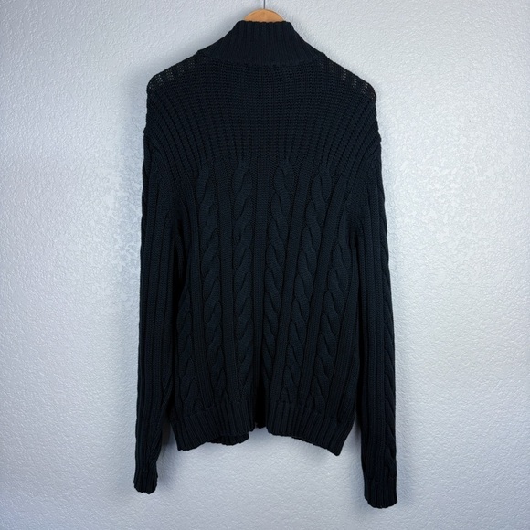 Express Toggle Front Cable Knit Black Cardigan Sweater XL - Winter, Cozy, Casual - Picture 8 of 13